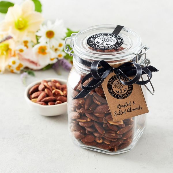 Large Gift Jar - Roasted & Salted Almonds - 600g