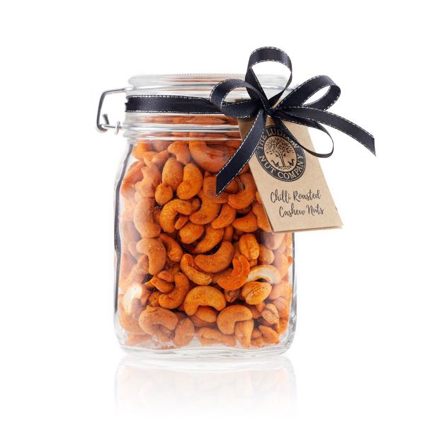 Large Gift Jar - Chilli Roasted Cashew Nuts - 600g